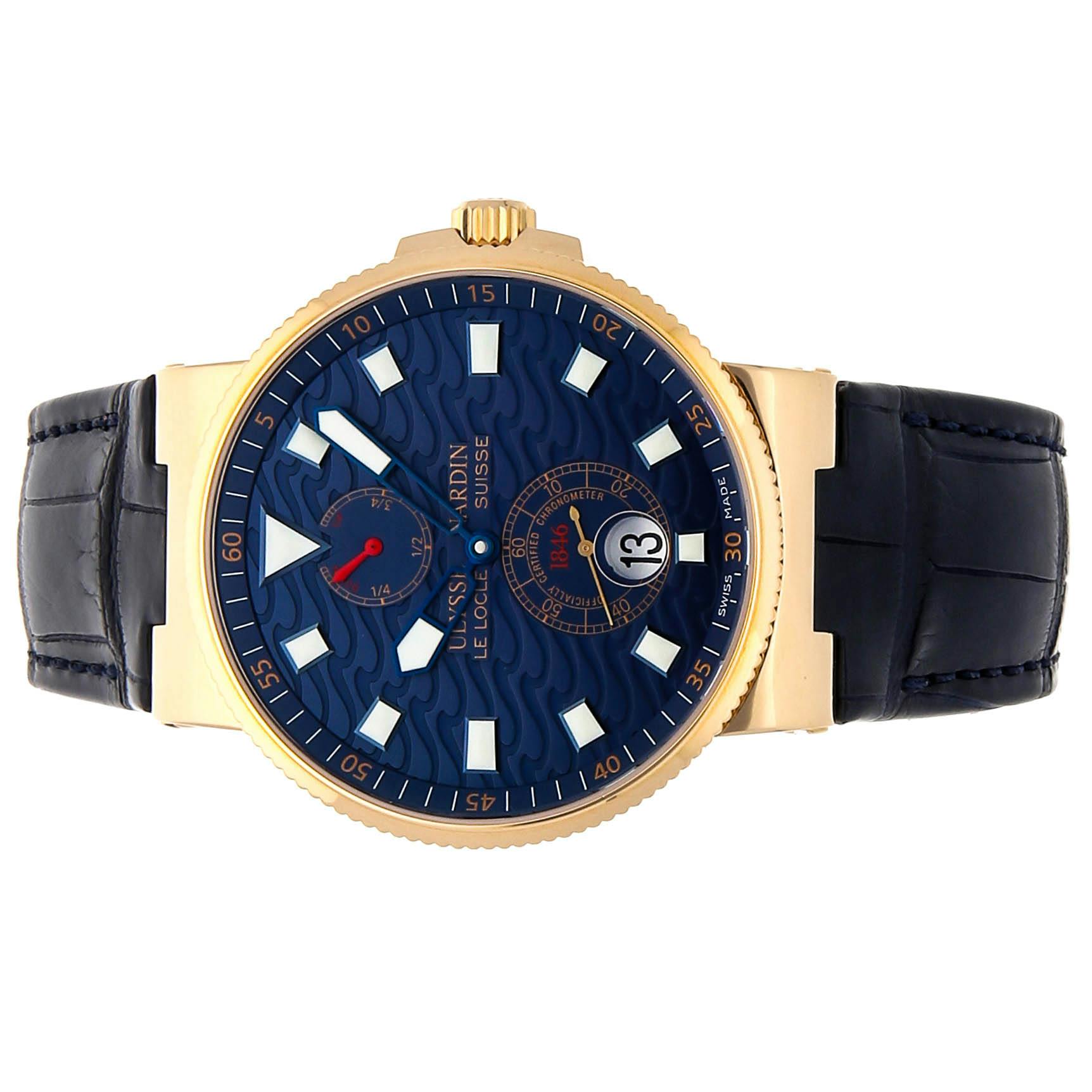 Ulysse Nardin Maxi Marine Chronometer Blue Wave Limited Edition